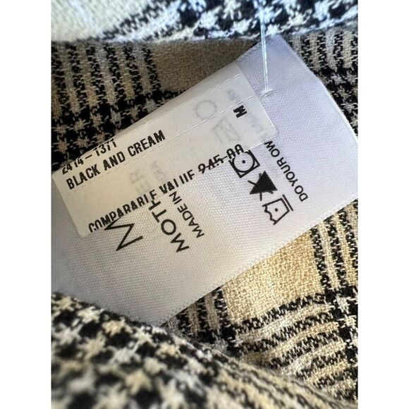 MOTHER The Lookin For Trouble Top Check It Plaid In Black M Rodeo Coastal Cowgir - Picture 11 of 12